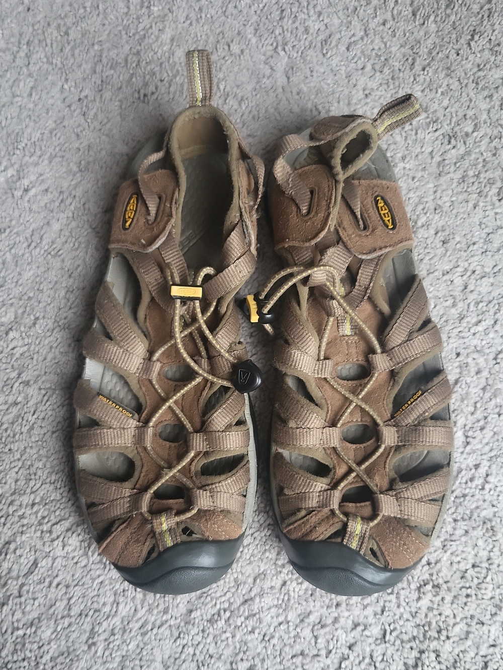 Keen Whisper Hiking Sandals Womens 10.5 Brown Waterproof Hybrid Shoes Outdoors - Picture 5 of 9